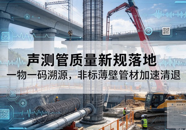 安吉声测管质量新规落地，一物一码溯源，非标薄壁管材加速清退